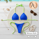 Biquíni Sexy Tanga Argola Dourada