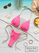 Biquíni Sexy Tanga Argola Dourada