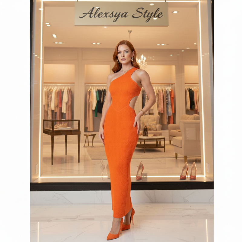 Vestido Tricot  Modal Longo